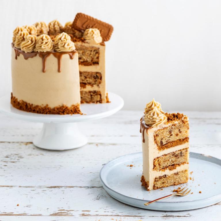 Speculoos Biscuit Drip Cake | Online Birthday Cake Delivery JB Johor